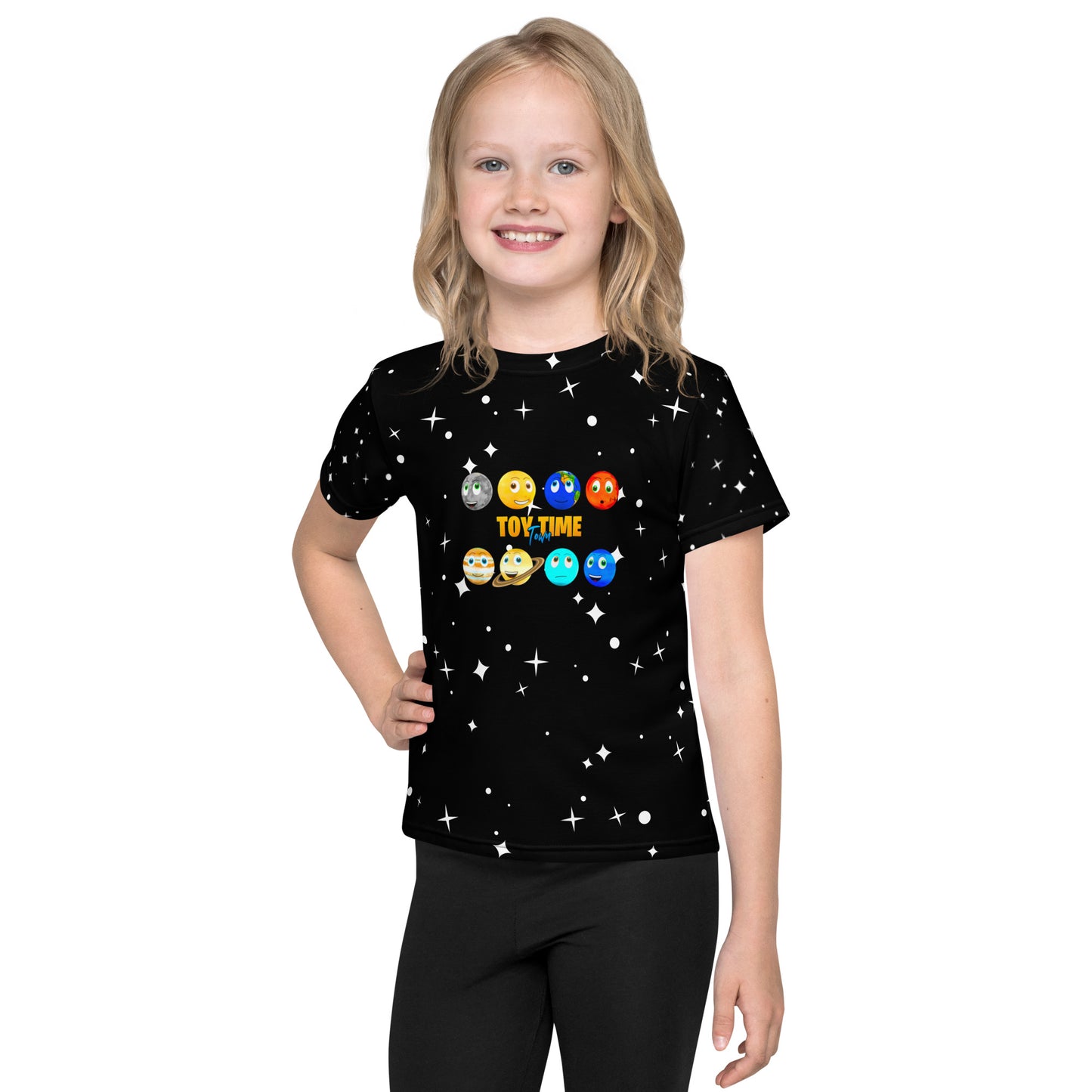 Planets Planets All Over Print - Kids crew neck t-shirt