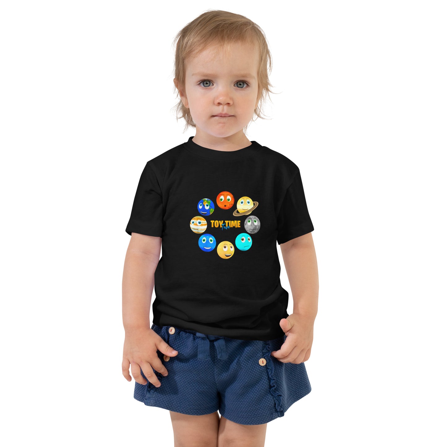 Toy Time Town Planets Circle - Toddler Short Sleeve Tee