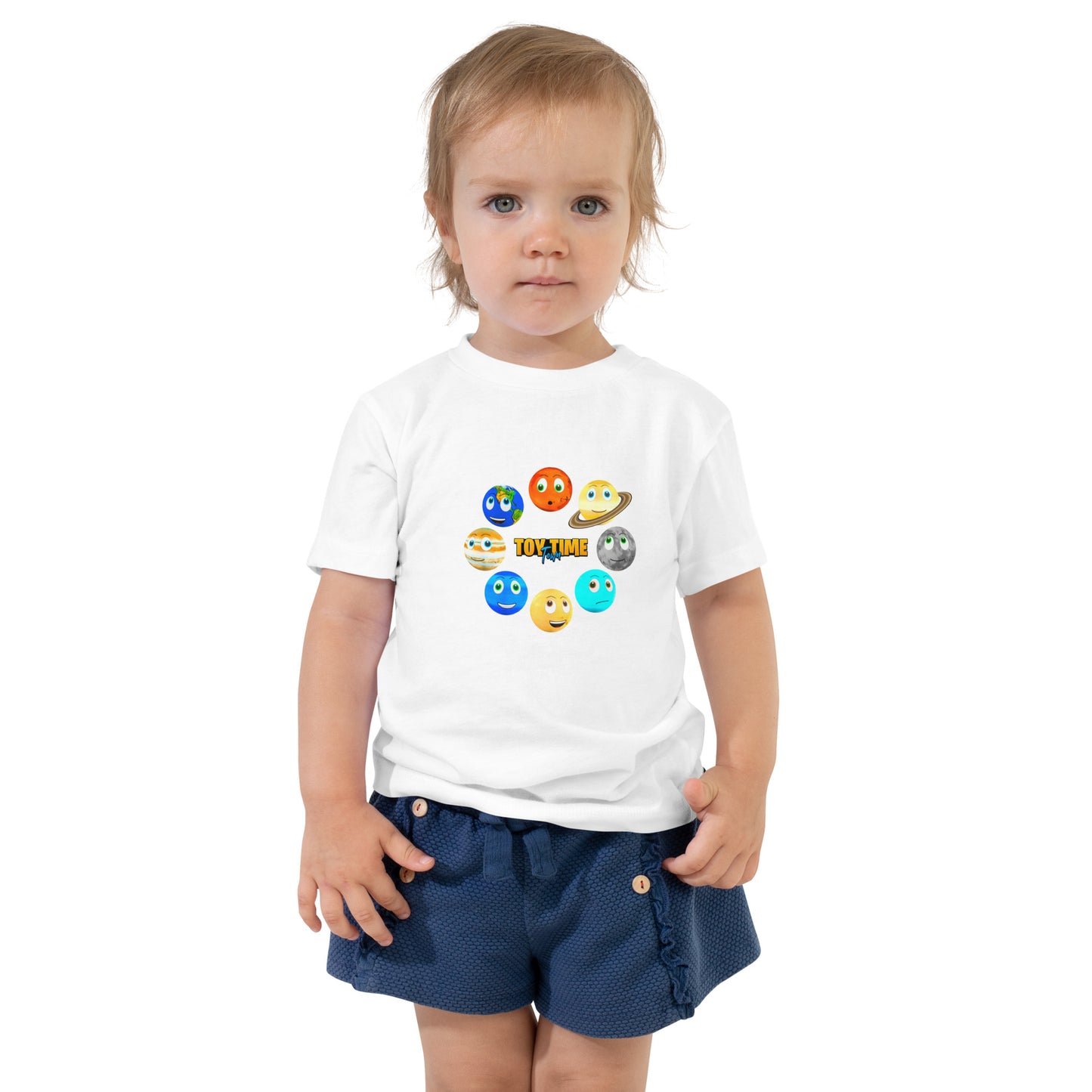 Toy Time Town Planets Circle - Toddler Short Sleeve Tee