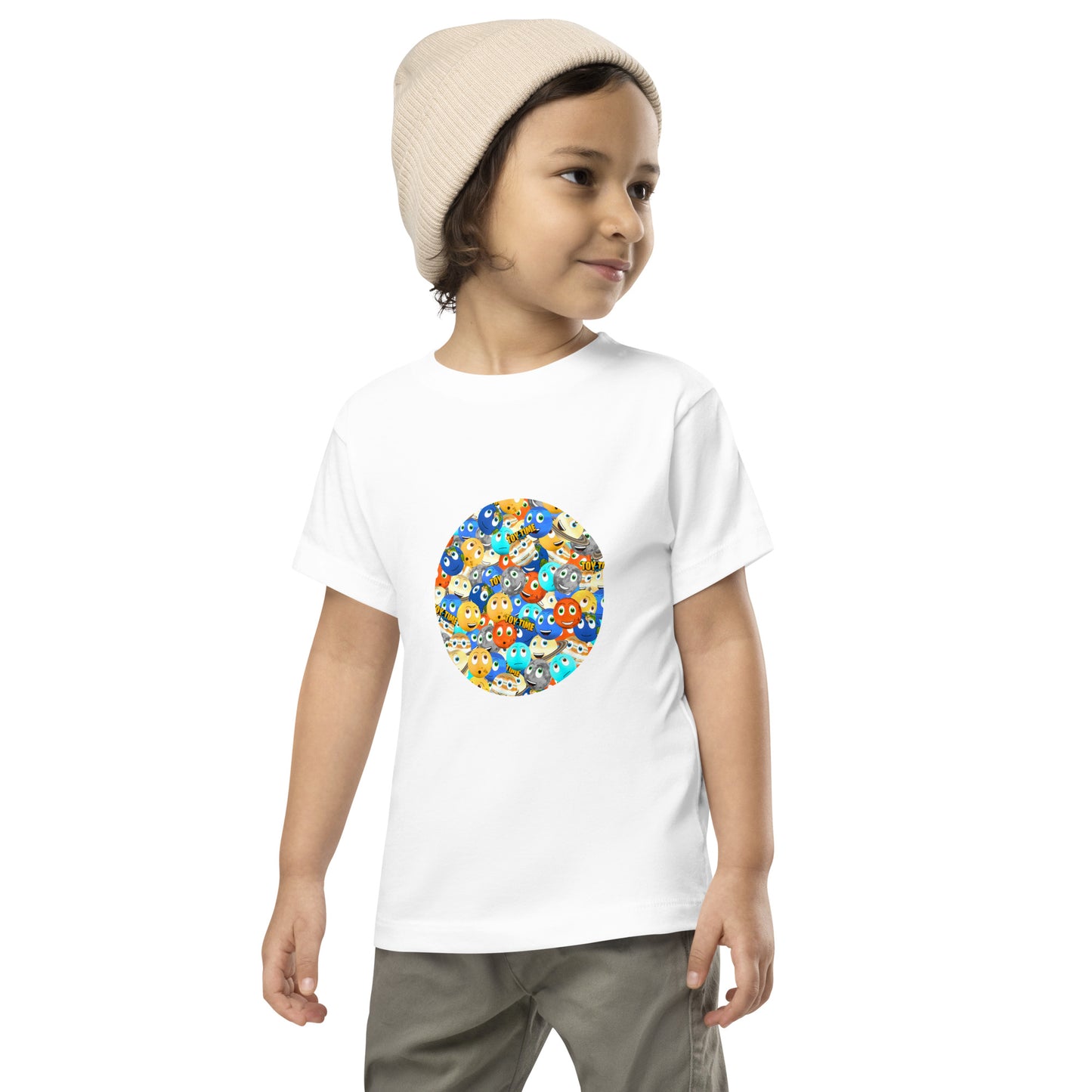 Toy Time Town Planets Mixed Circle - Toddler Short Sleeve Tee