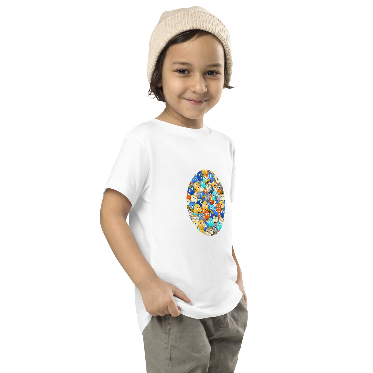 Toy Time Town Planets Mixed Circle - Toddler Short Sleeve Tee