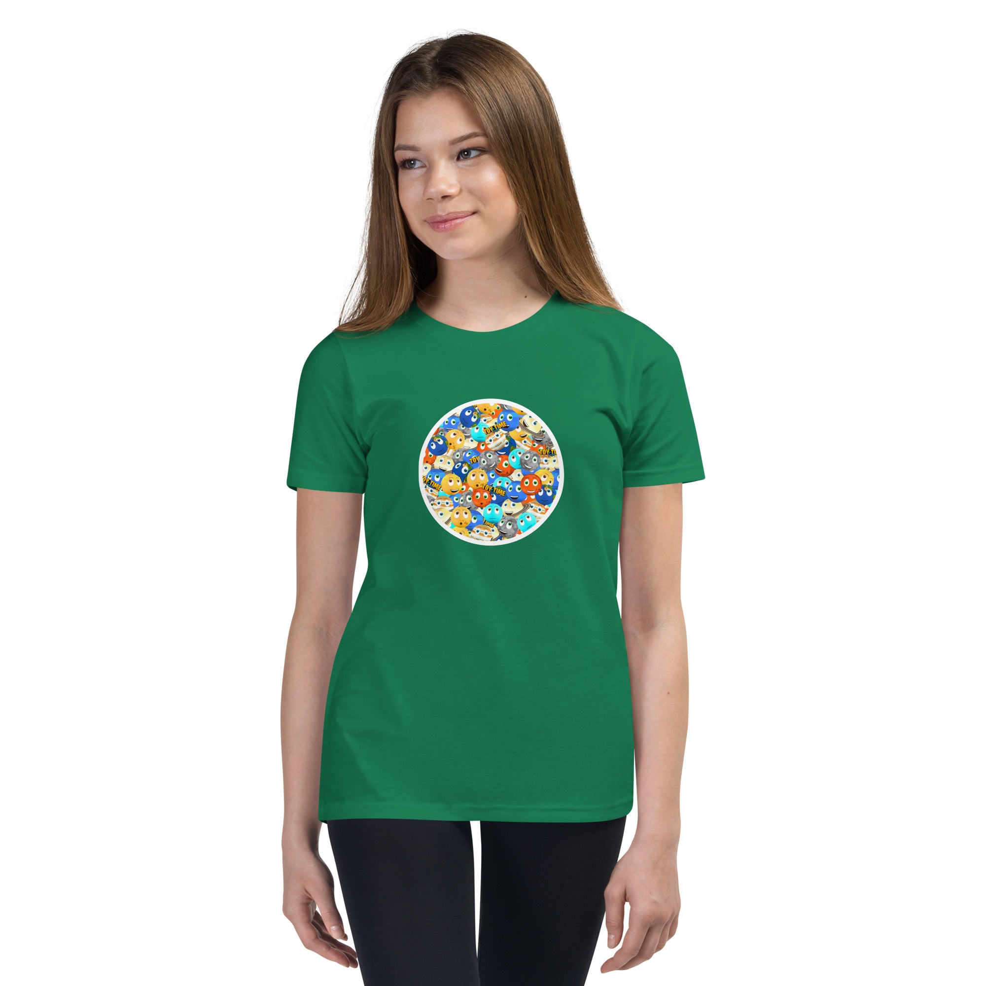 Toy Time Town Mixed Circle - Youth Short Sleeve T-Shirt